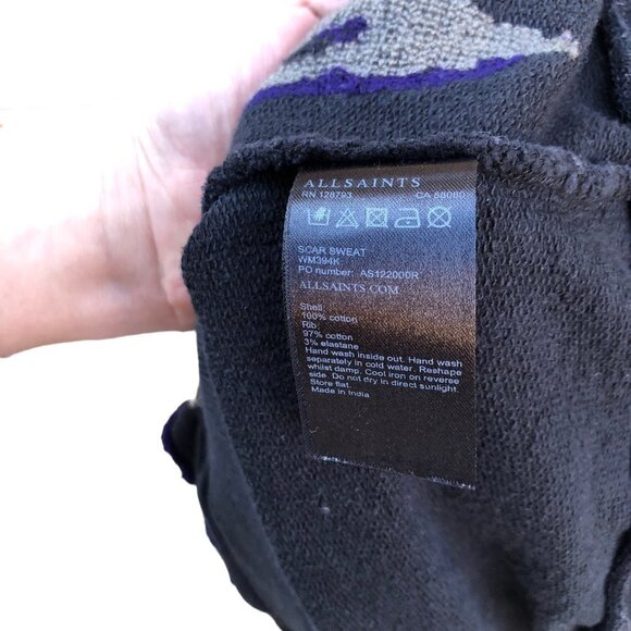 Rare All Saints Scar Sweater Medium - Picture 2 of 9